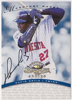 1997 Donruss Signature Series "Century Marks" David Ortiz Signed Card 
